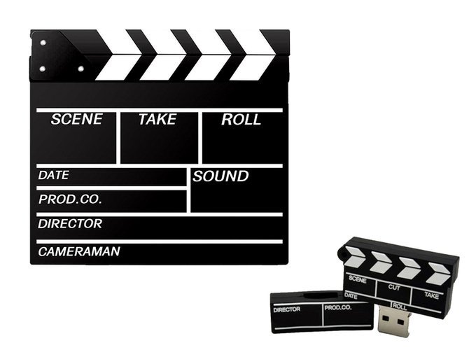 PENDRIVE USB SZYBKI FLASH DRIVE ULTRA PAMIĘĆ ZAWIESZKA KLAPS FILMOWY 16GB